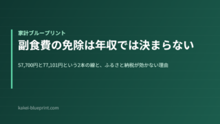 副食費の免除は年収では決まらない