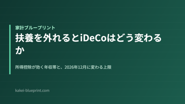 扶養を外れるとiDeCoはどう変わるか