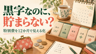 黒字なのに、貯まらない？ 特別費を12か月で見える化